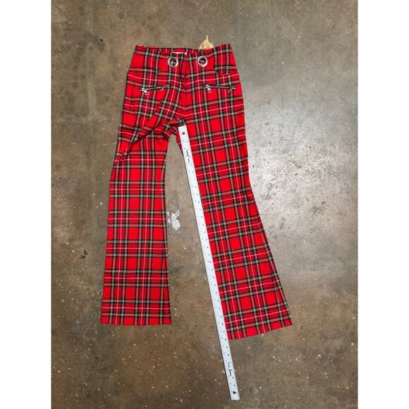 Miaou Pair of the “Morgan” Tartan Crop Flare Pants 25 - Picture 8 of 13